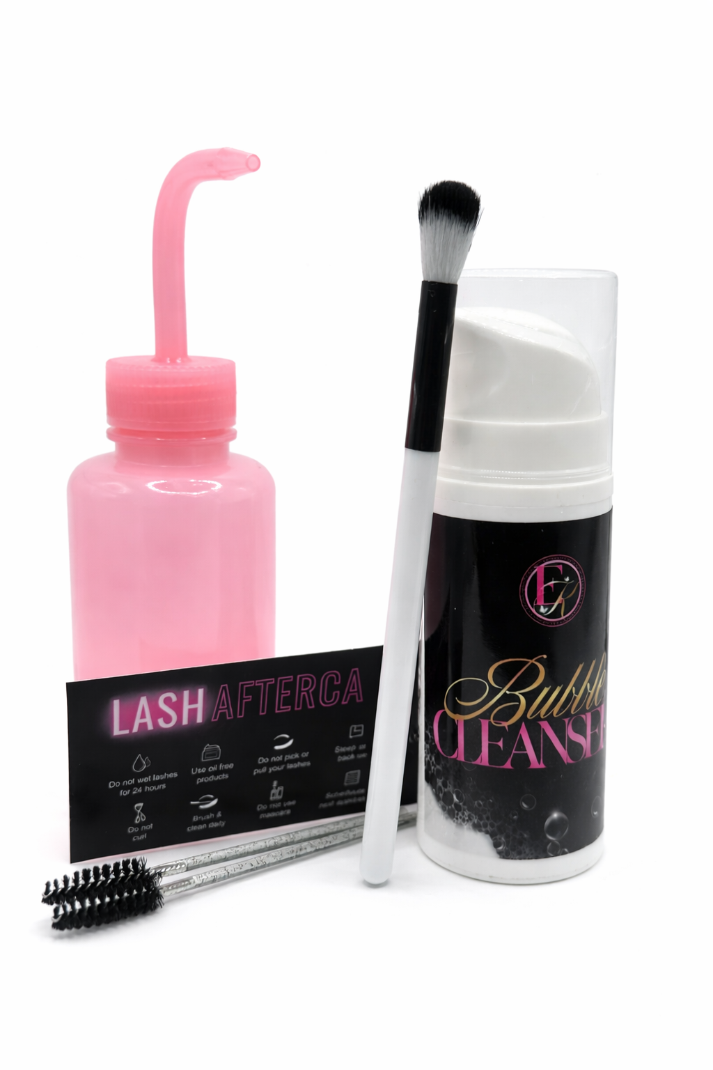 Lash Aftercare Kit + Mini Fan + Rinse bottle