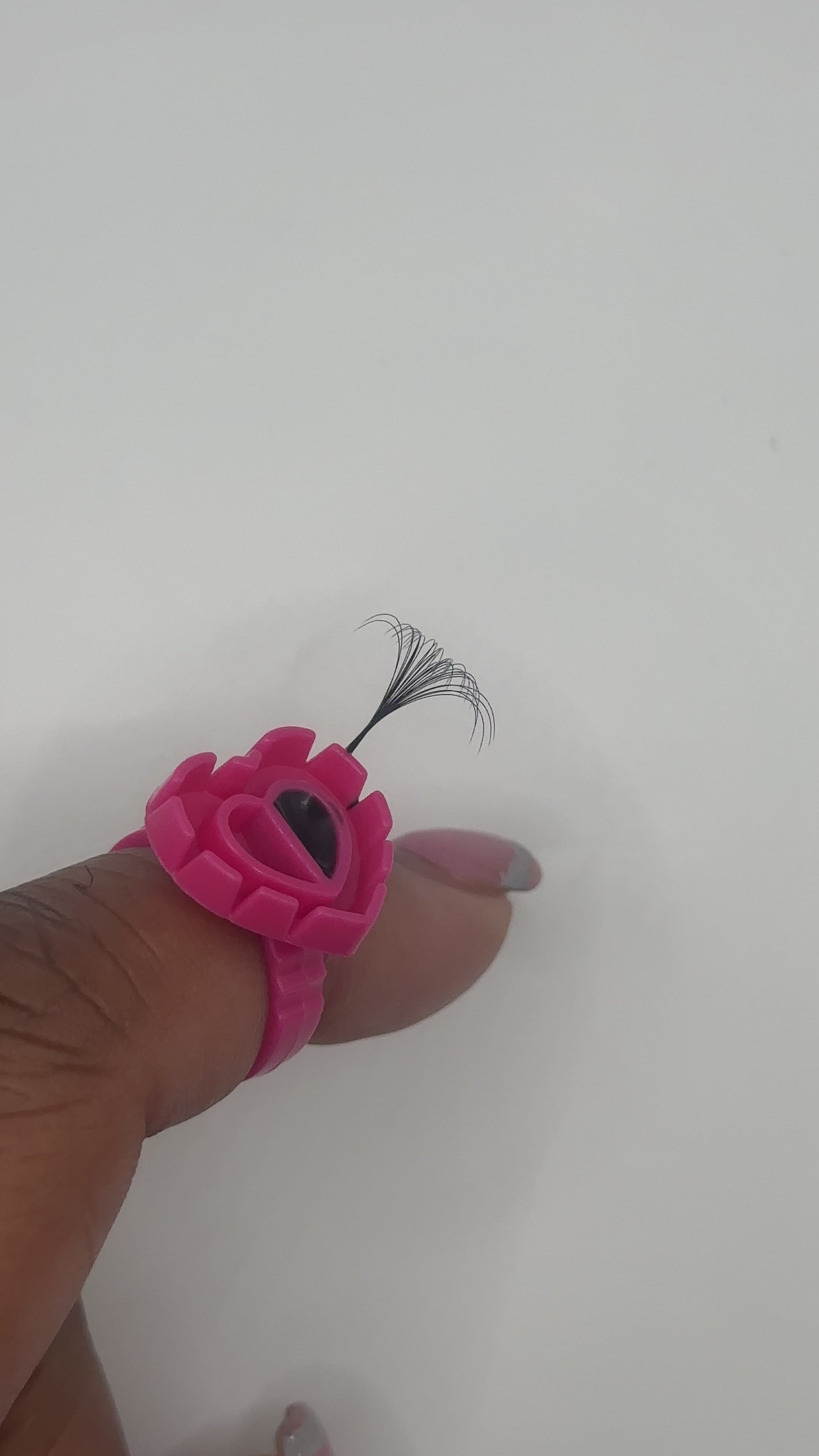 Hot Pink Glue Rings